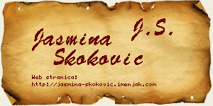 Jasmina Skoković vizit kartica